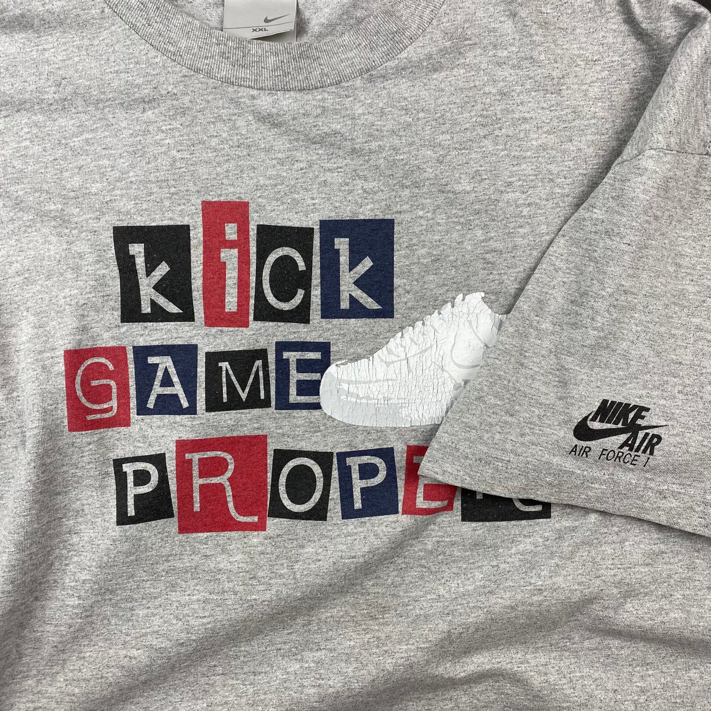 2000s Nike AF1 Shoe Tee •2XL