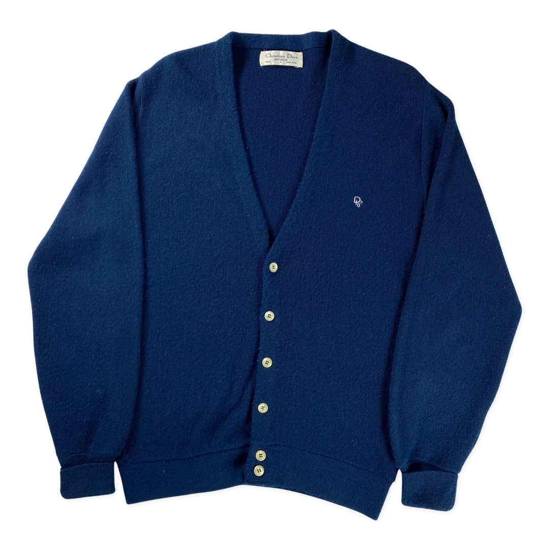 70s Christian Dior Cardigan •Large – Vintage Studios 70s Christian Dior Cardigan •Large – Vintage Studios