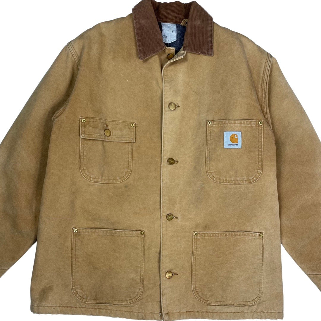 Vintage Carhartt Blanket Lined Chore Jacket •Large