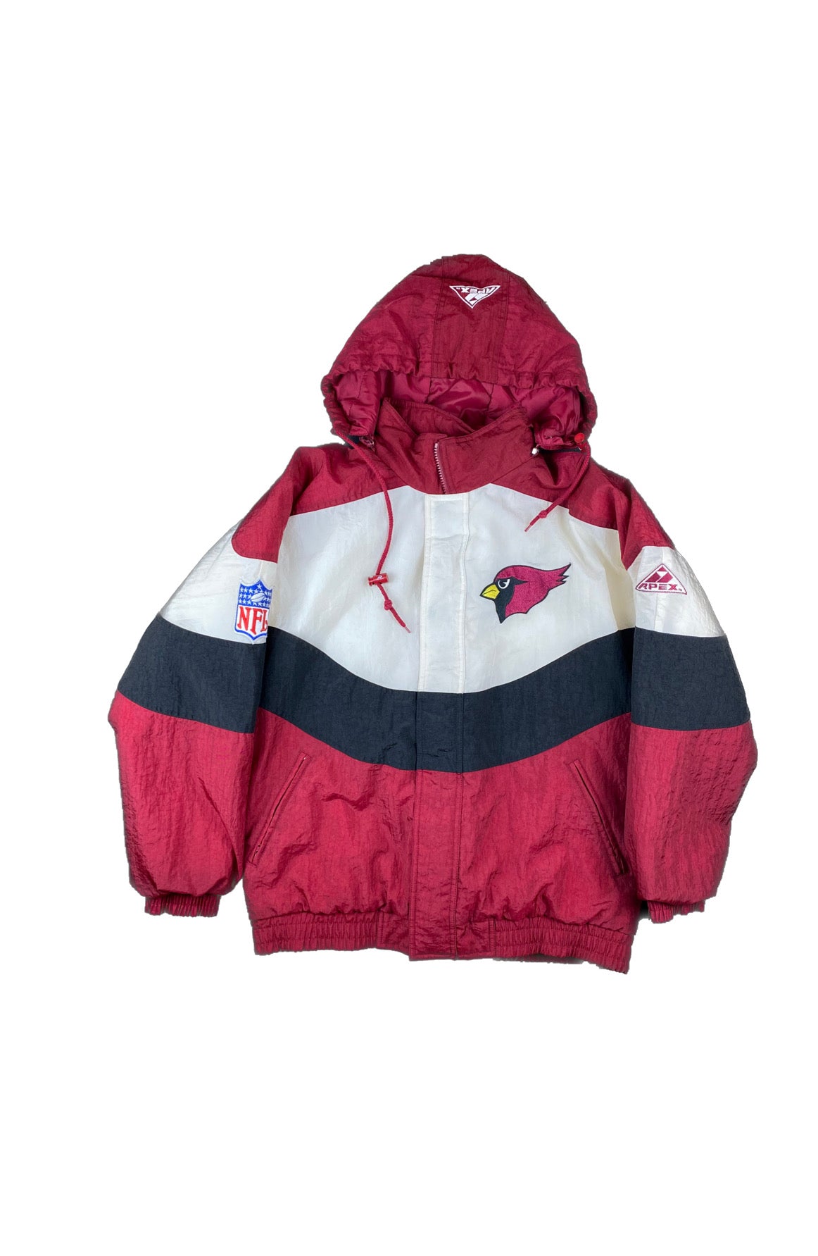 90s Arizona Cardinals Apex Pullover Puffer Jacket •M