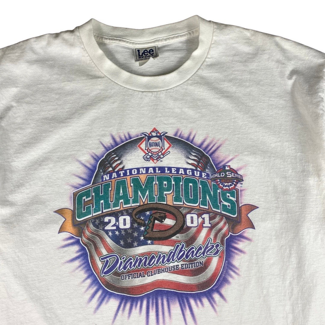 Vintage 2001 Arizona Diamondbacks World Series Champions Tee •2XL