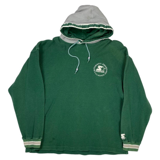 Vintage 90s Starter Thermal Hoodie •Large