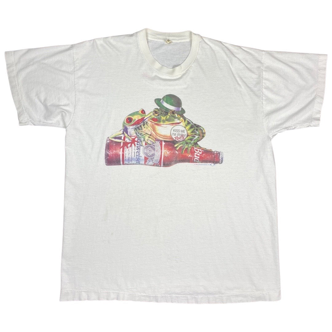 Vintage 1996 Budweiser Frog Tee •XL