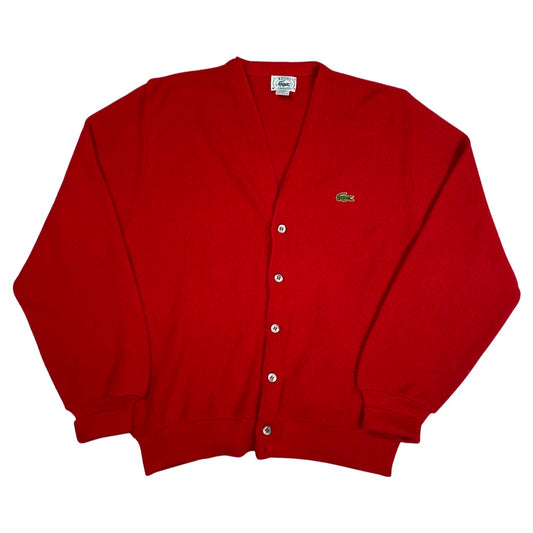 Vintage 80s Izod Lacoste Cardigan •Medium