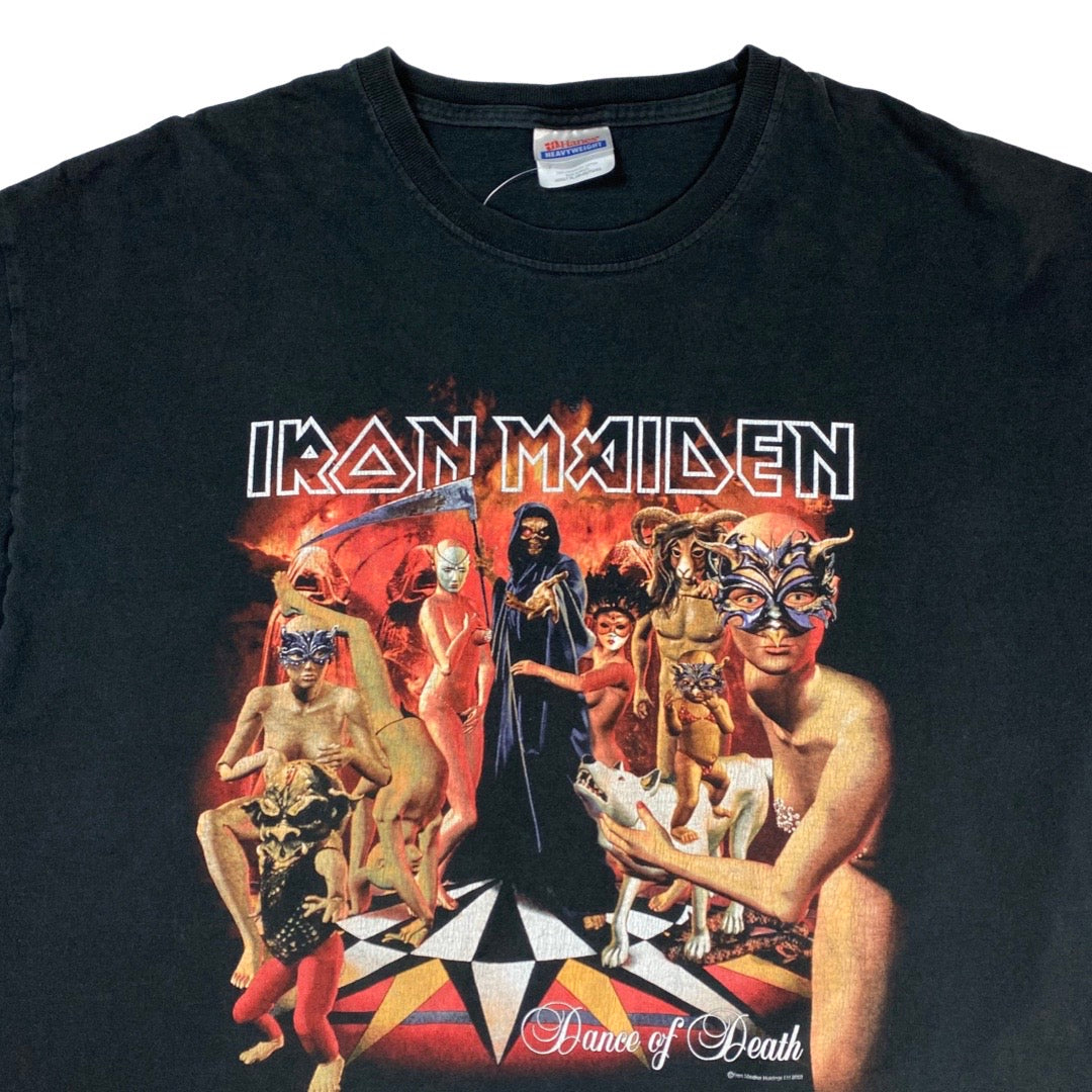 Vintage 2003 Iron Maiden Dance Of Death World Tour Tee •XL