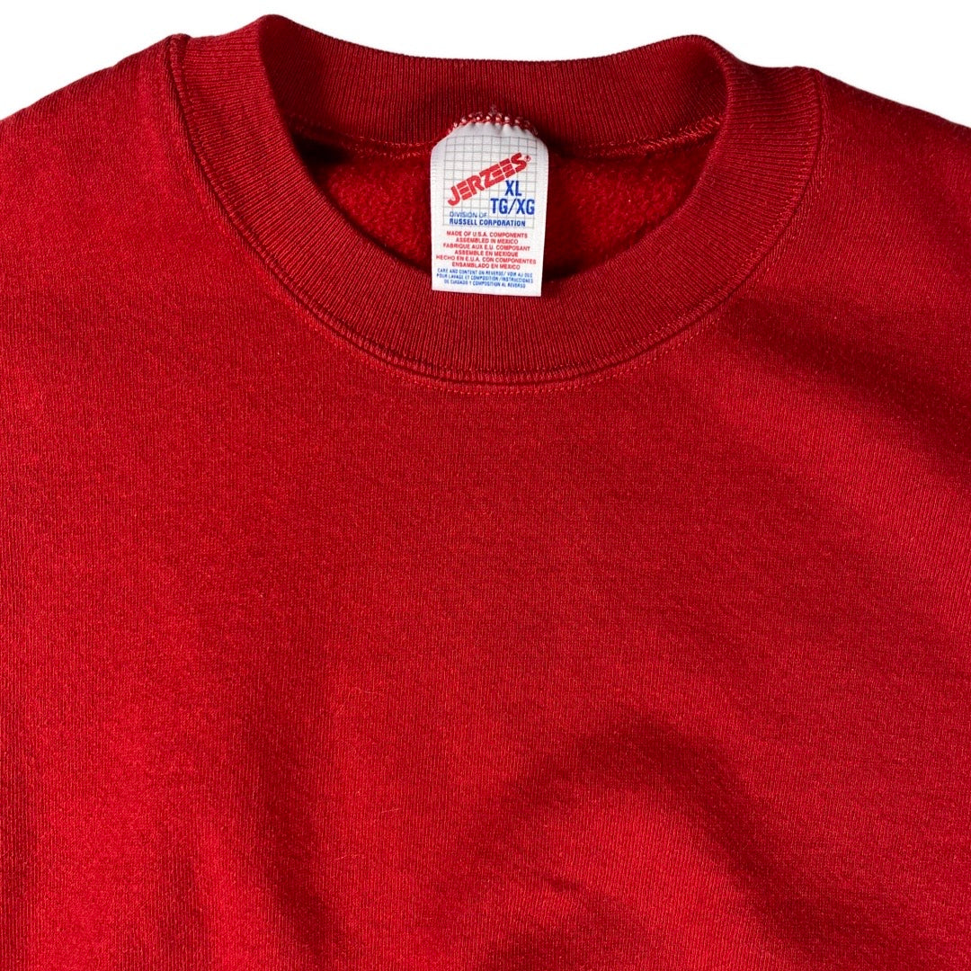 Vintage Red Crewneck Sweatshirt •Large