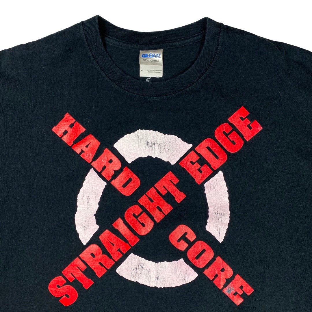 2007 WWE C.M Punk Hardcore Straight Edge Tee •XL