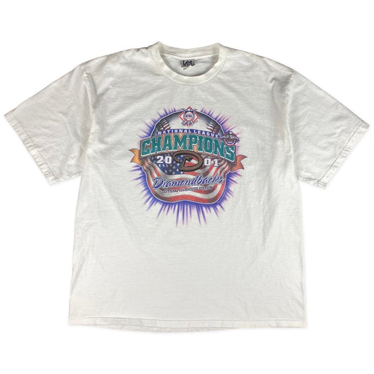Vintage 2001 Arizona Diamondbacks World Series Champions Tee •2XL