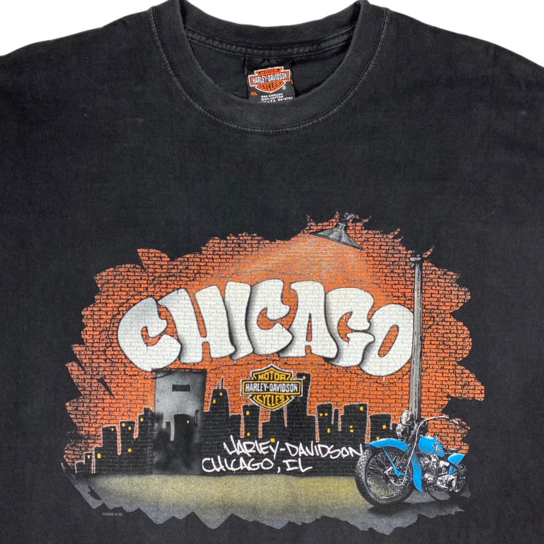 Vintage 2000 Harley Davidson Chicago Tee •XL