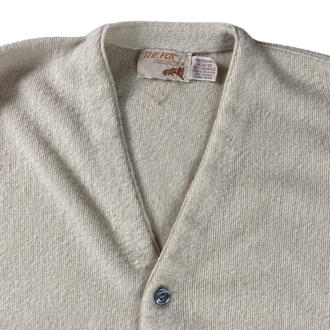 70s The Fox Collection Cardigan •Medium