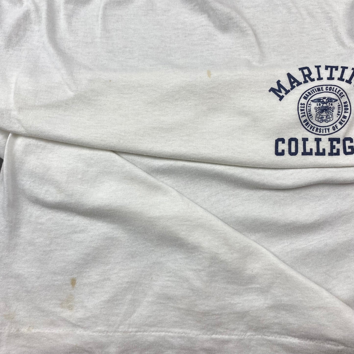 80s Maritime College Ringer Tee •Large