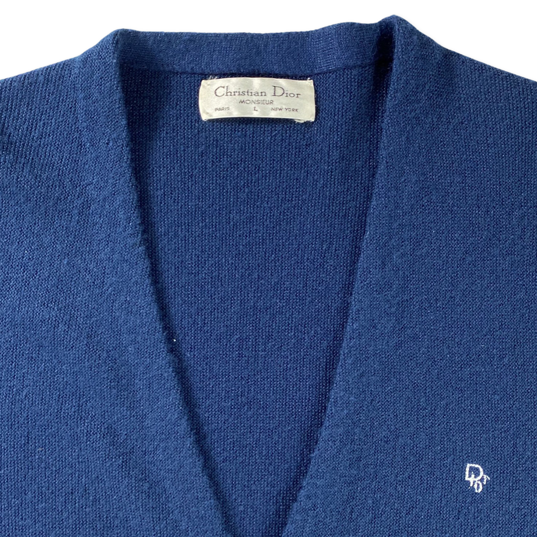 70s Christian Dior Cardigan •Large