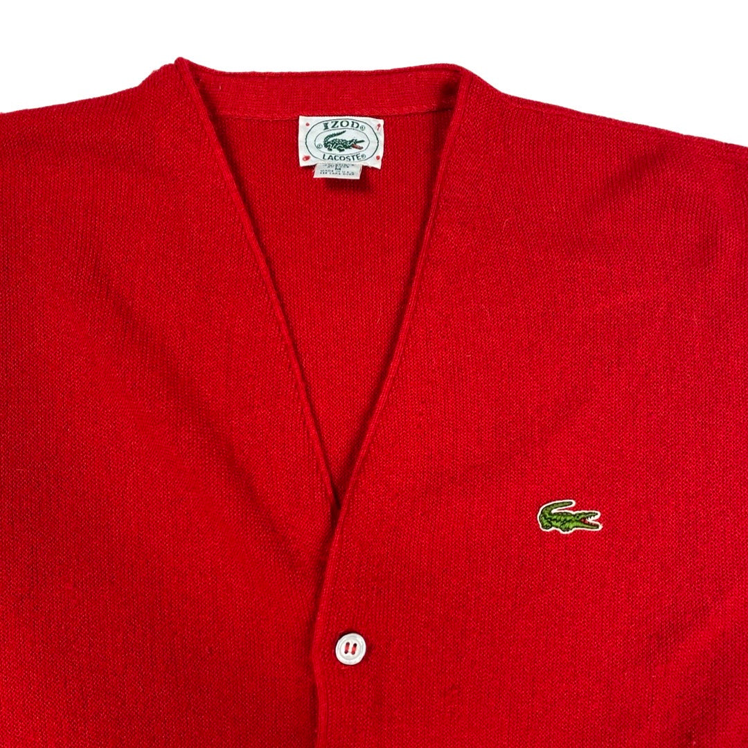 Vintage 80s Izod Lacoste Cardigan •Medium