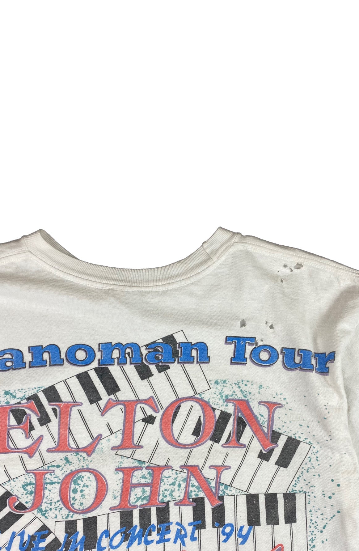 Billy Joel and Elton John Face To Face 1994 Pianoman Tour Tee •Large