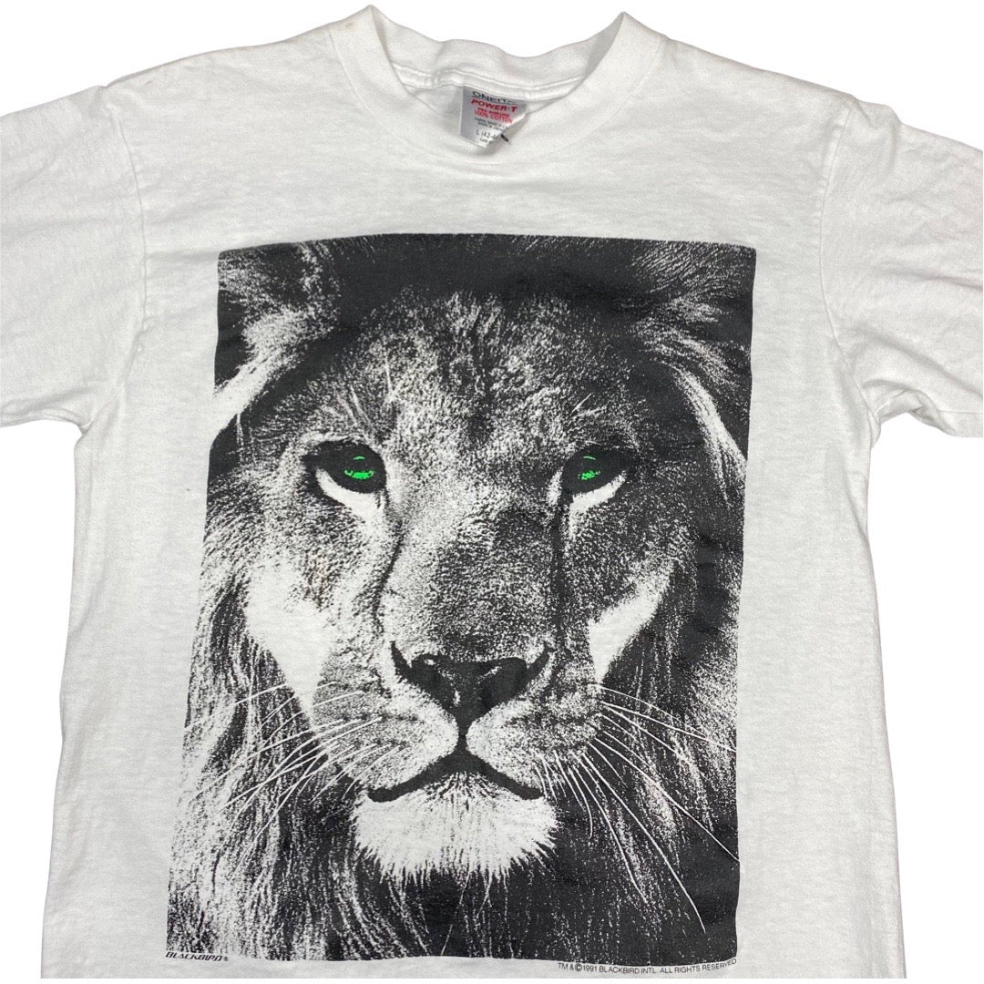 Vintage 1991 F-15 Eagle Jet Lion Tee •Medium