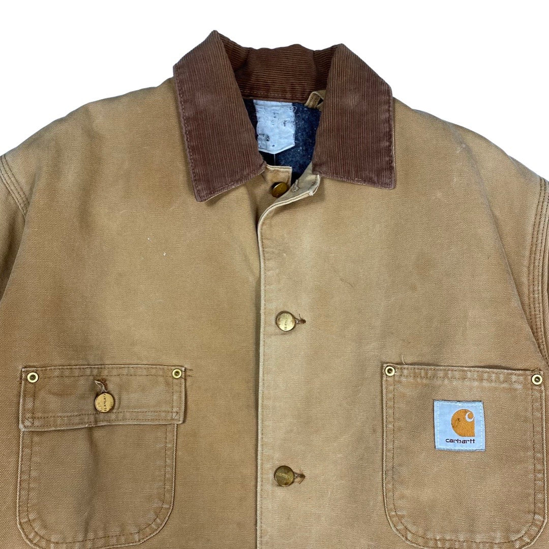 Vintage Carhartt Blanket Lined Chore Jacket •Large