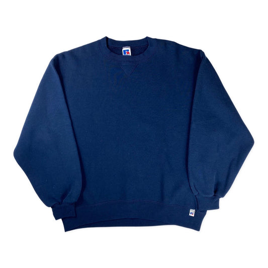 Vintage Russell Athletic Navy Blue Crewneck Sweatshirt •Medium