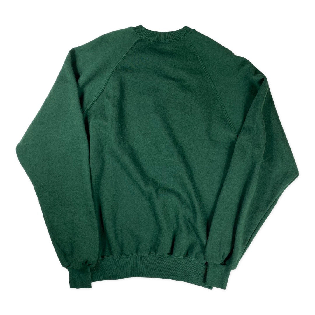 Vintage Forest Green Crewneck Sweatshirt •Large