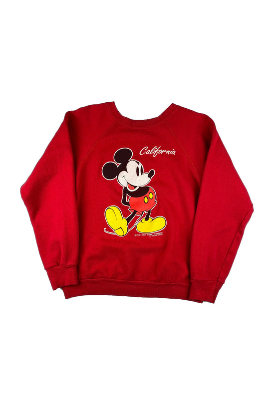 80s Mickey Mouse Disney California Crewneck •Small