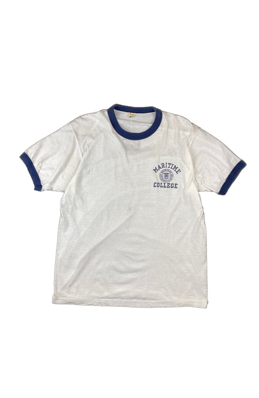 80s Maritime College Ringer Tee •Large