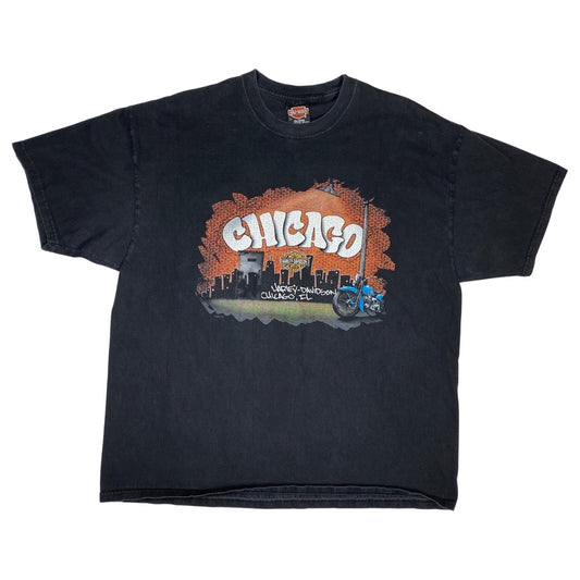 Vintage 2000 Harley Davidson Chicago Tee •XL